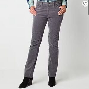 Grey Straight leg Corduroy Pants 🩶